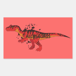 Allosaurus Rectangular Sticker