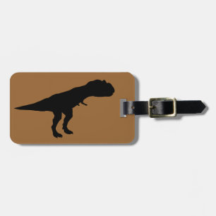 Allosaurus Silhouette Luggage Tag
