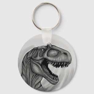 Allosaurus Sketch Key Ring