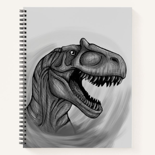 Allosaurus Sketch Notebook (Front)