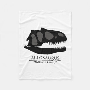 Allosaurus Skull Fleece Blanket