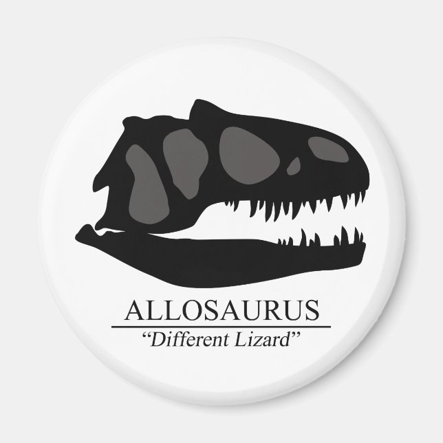 Allosaurus Skull Magnet (Front)