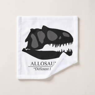 Allosaurus Skull Wash Cloth