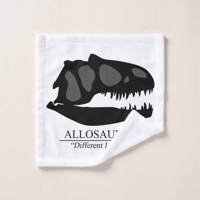 Allosaurus Skull Wash Cloth (Wash Cloth)