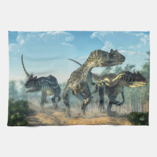 Allosauruses Tea Towel