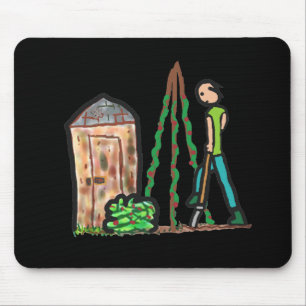 Allotment Gardening Mouse Pad