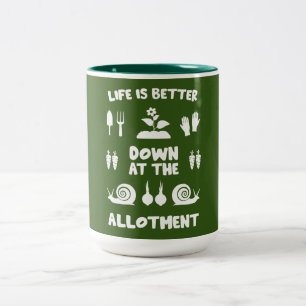 Allotment Gardening Two-Tone Coffee Mug