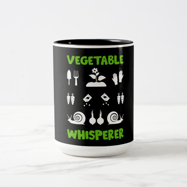 Allotment Gardening Two-Tone Coffee Mug (Center)