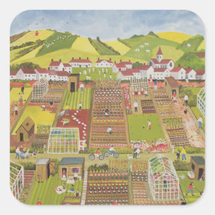 Allotments 2 square sticker