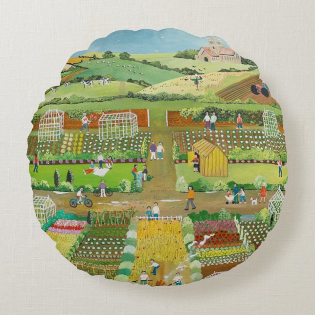 Allotments Round Cushion (Front)