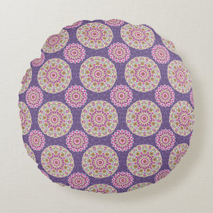 allover design round cushion