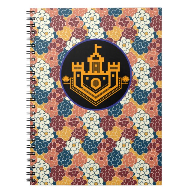 allover flower design notebook (Front)