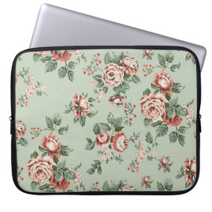 Allover multi motif flowers ornament Seamless patt Laptop Sleeve