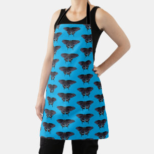 Allover Print Apron Black Swallowtail