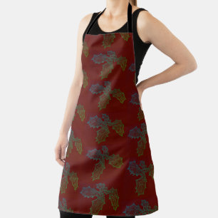 Allover Print Apron Holly Sketch