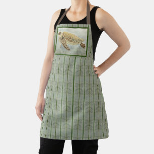 Allover Print Apron Sea Turtle #1
