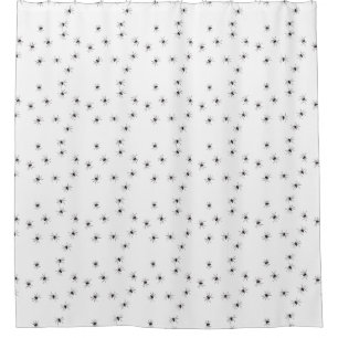 Allover Spiders Halloween Shower Curtain