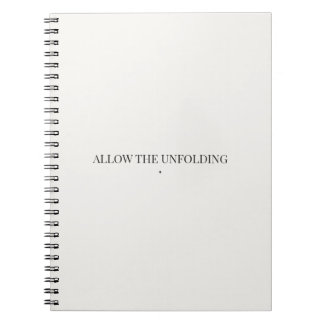 Allow the Unfolding Notebook – Soft Minimalist