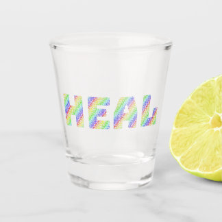 Allow Yourself to HEAL Rainbow colour Shot Glass