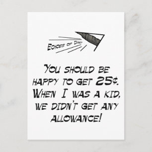 Allowance Postcard