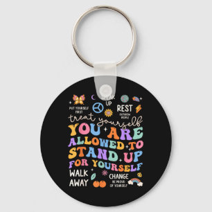 Allowed To Stand Up For Mental Health Key Ring