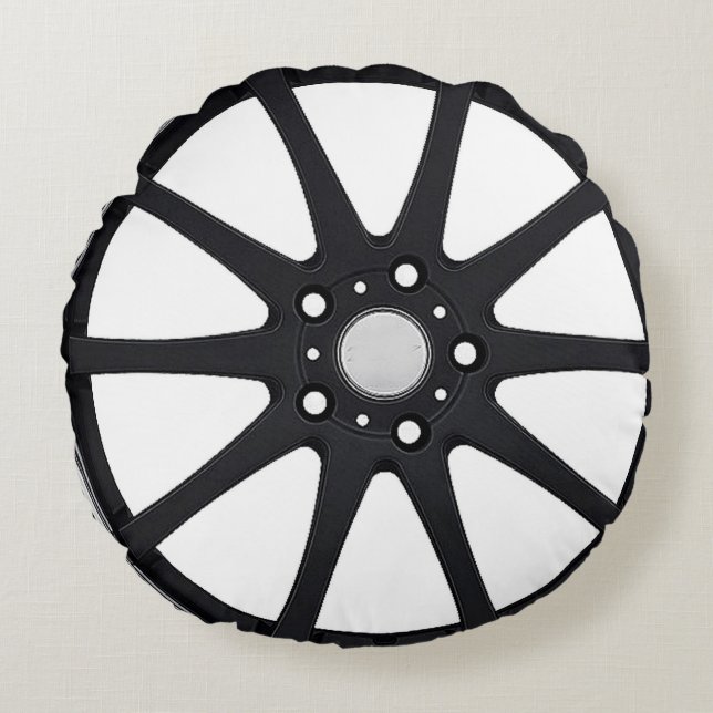 "Alloy Wheel" gifts and products Round Cushion (Front)