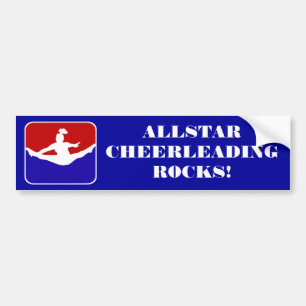 Allstar Cheerleading rocks bumper sticker