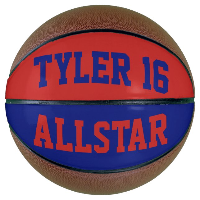Allstar Crimson and Blue Basketball (Front)