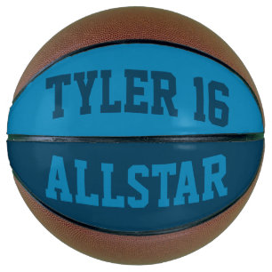 Allstar Lt Blue and Teal Basketball