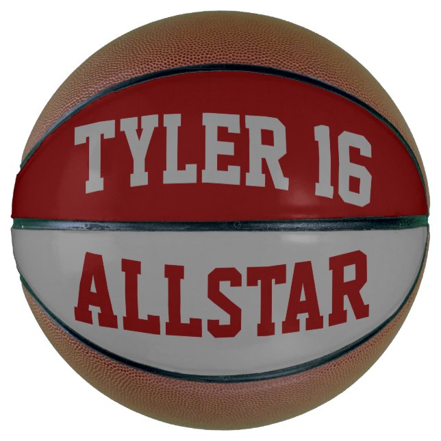Allstar Red and Grey Basketball (Front)