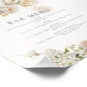 Allure - White Roses & Baby's Breath Photo Print