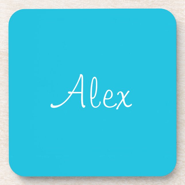 Alluring Aqua Coaster (Front)