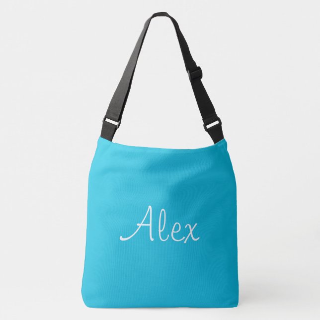 Alluring Aqua Crossbody Bag (Front)