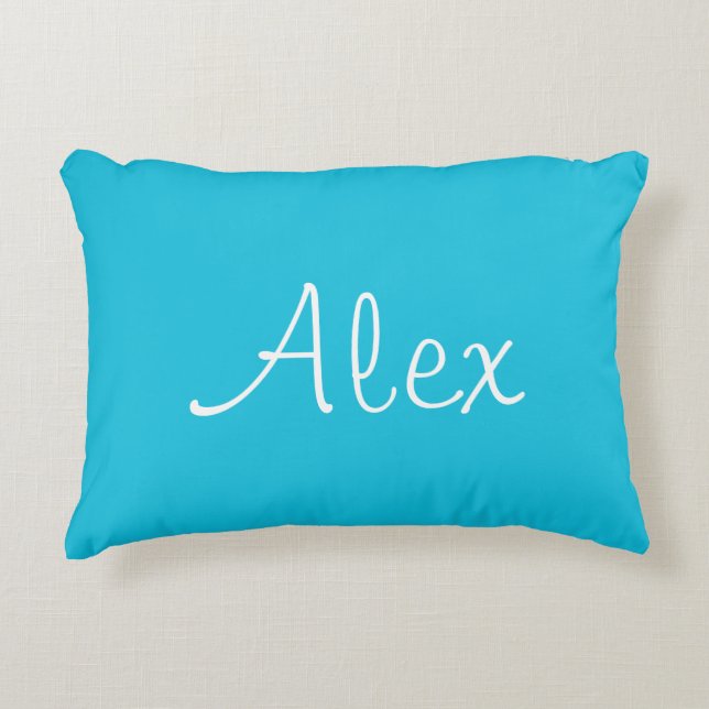 Alluring Aqua Decorative Cushion (Front)