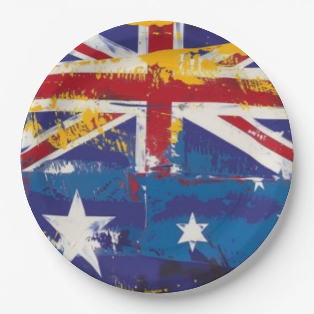 Alluring Australia Paper Plate (Front)