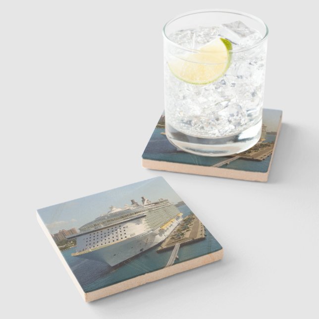 Alluring Bow 2 Stone Coaster (Side)