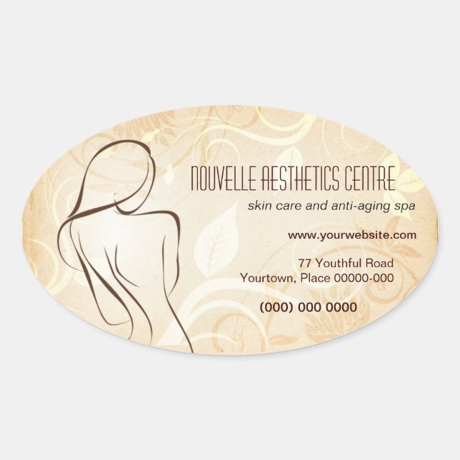 Alluring Curves Spa Promotional Sticker (Front)
