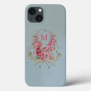 Alluring Flowers MONOGRAM (Brand Options) - iPhone 13 Case