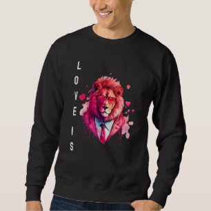 Alluring Love is With Heart Animal Valentine's day Sweatshirt