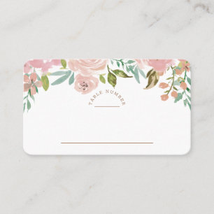 Alluring Rose Vintage Dusty Pink Table Number Place Card