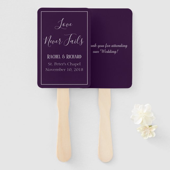 Alluring Wedding Hand Fan (Front and Back)