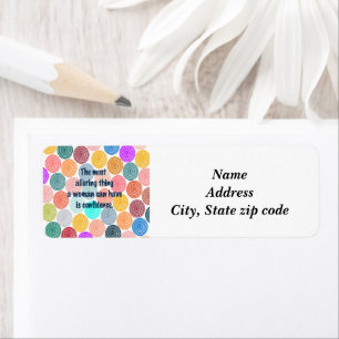 Alluring Woman  Return Address Label