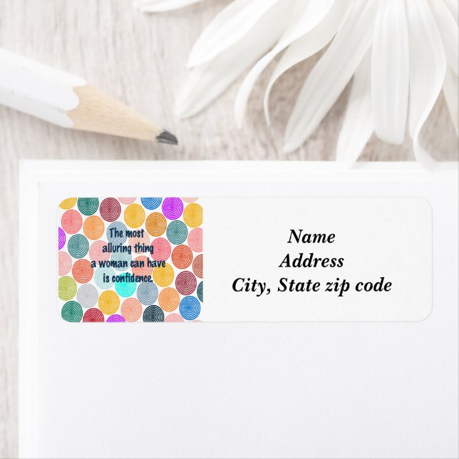 Alluring Woman  Return Address Label (Insitu)