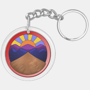 Alluvial Fan Logo Key Ring