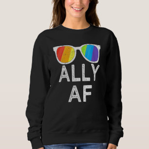 Ally Af Shirt Sunglasses Trans Flag Love Equality