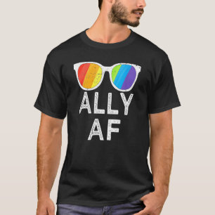 Ally Af Shirt Sunglasses Trans Flag Love Equality 