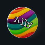 "Ally" button, for any and all friends 6 Cm Round Badge<br><div class="desc">We get by with a little help from our friends,  and this is a great way to identify the best kinds of friends!</div>