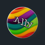 "Ally" button, for any and all friends 6 Cm Round Badge<br><div class="desc">We get by with a little help from our friends,  and this is a great way to identify the best kinds of friends!</div>