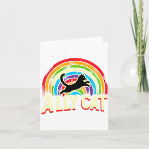 Ally Cat Lgbt Pride Cat Card