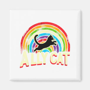 Ally Cat Lgbt Pride Cat  Magnet